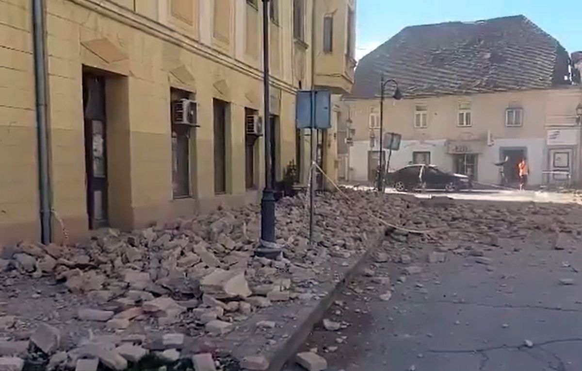 Chorwacja. Trzęsienie ziemi o magnitudzie 6,4. Epicentrum koło Zagrzebia
