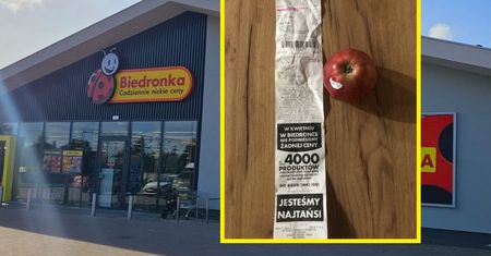 Kupiła tylko jabłko w Biedronce. Pokazała paragon. Mamy komentarz sieci