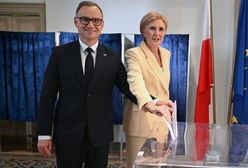 Duda przy urnie. Nie głosował w Polsce