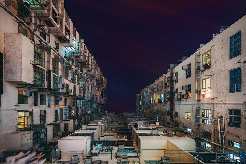 Wieżowce w Hong Kongu i zachwycający świat kolorów, faktur i symetrii 6