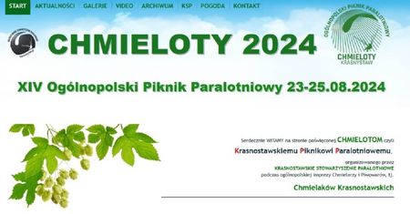 XIV Ogólnopolski Piknik Paralotniowy CHMIELOTY 2024. Widoki z powietrza gwarantowane!