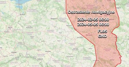 Ostrzeżenie nawigacyjne. Dowództwo Operacyjne wydało komunikat