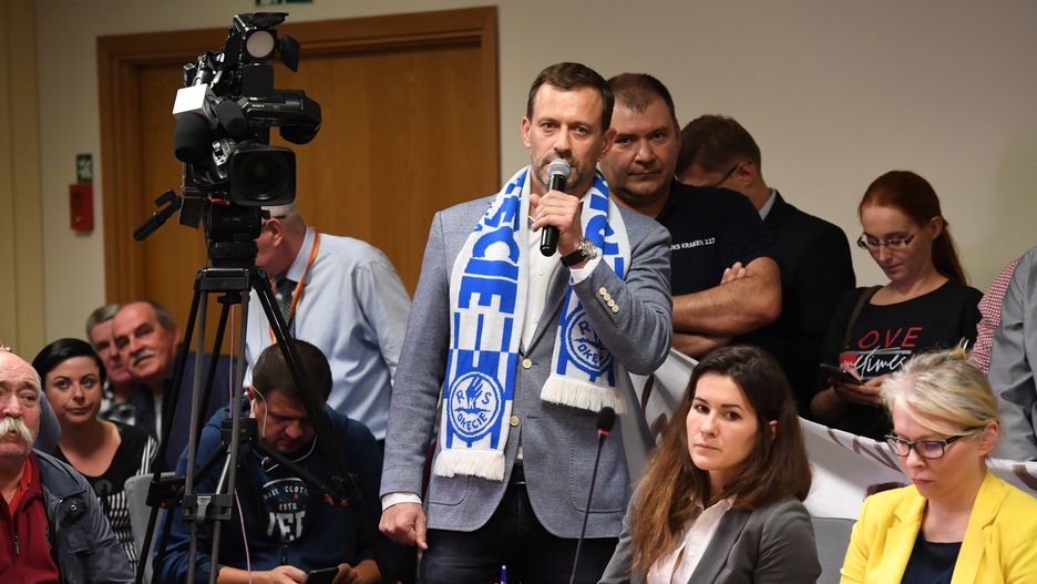Warszawa. Prezes klubu Stanisław Gajlewicz