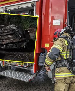 Straszny wypadek. Zwęglone zwłoki w BMW
