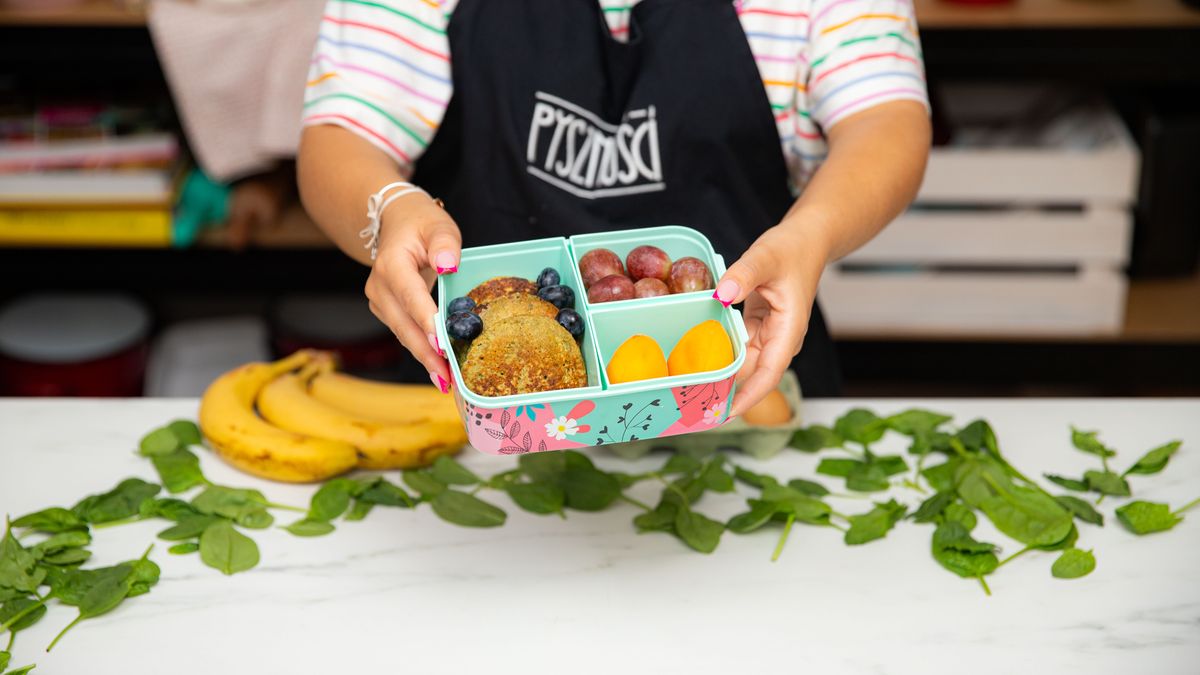 Placuszki bananowo-szpinakowe- Pyszności