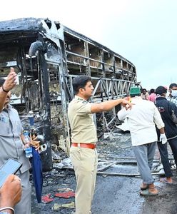Tragedia w Indiach. Co najmniej 20 osób zginęło w pożarze autobusu