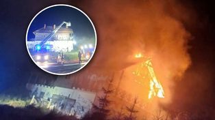 Pożar dawnej stacji narciarskiej. Brakowało wody do gaszenia