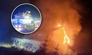 Pożar dawnej stacji narciarskiej. Brakowało wody do gaszenia