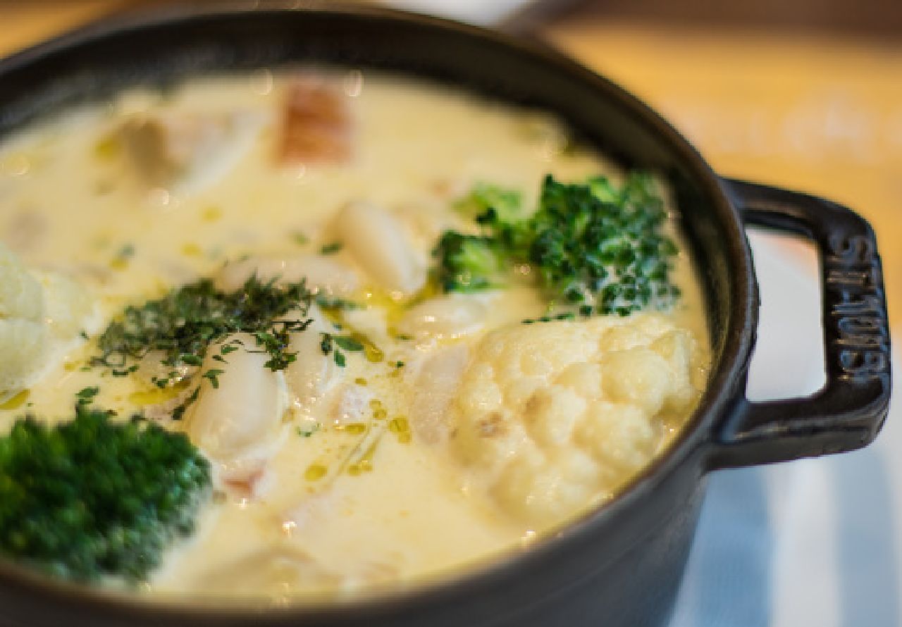 Revolutionary twist on the classic: Mint-infused cauliflower soup