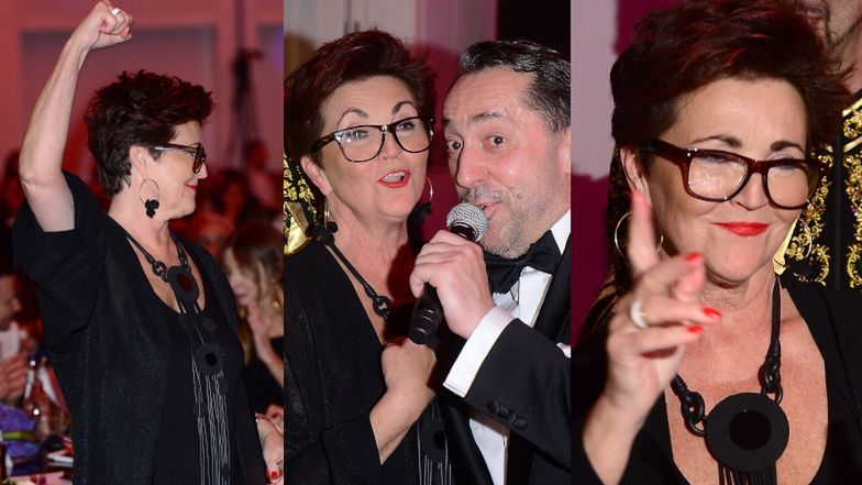 Jolanta Kwaśniewska szaleje na parkiecie