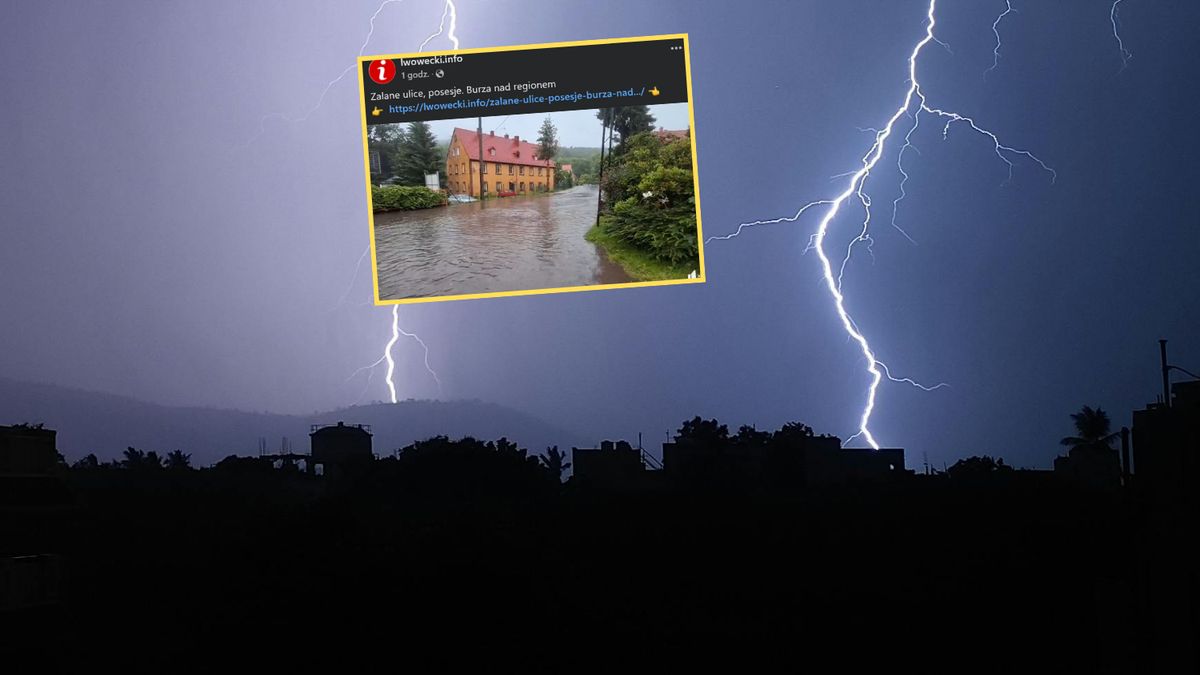  Ulewy i burze sieją spustoszenie na Dolnym Śląsku