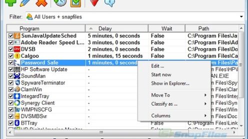 Opóźnij uruchamianie aplikacji przy starcie systemu 1