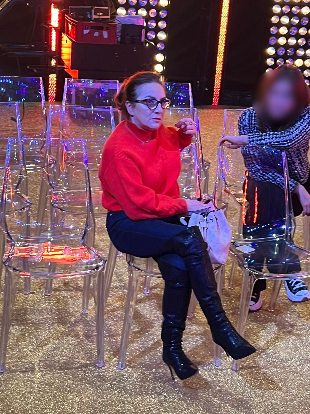 Danuta Martyniuk prezentuje odmienioną sylwetkę na konferencji "Sylwestra Marzeń z Dwójką"