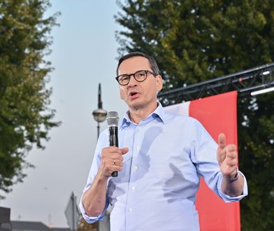Morawiecki krzyczał do mikrofonu. Straszył "drugą Buczą"