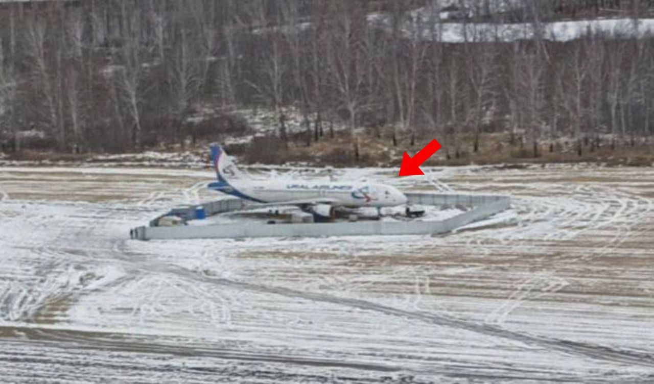 Airbus A320 linii Ural Airlines w Rosji