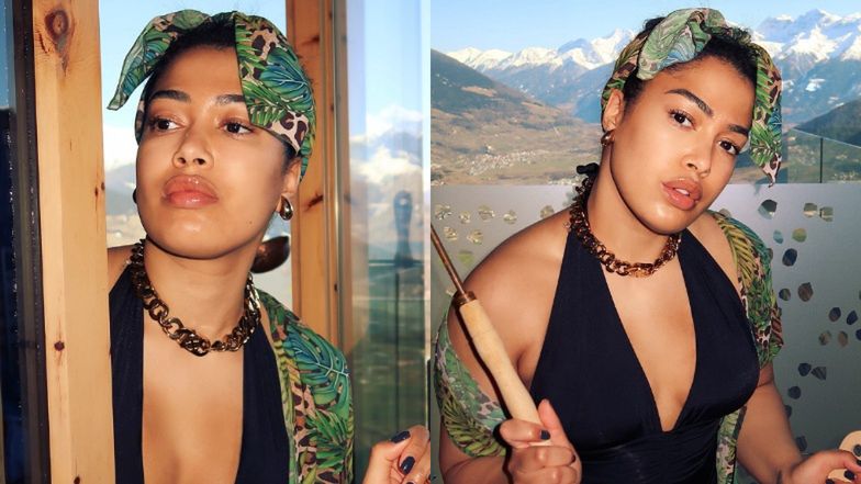 Patricia Kazadi w kostiumie kąpielowym