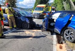 11 rannych. Lądowały dwa helikoptery po dramatycznym wypadku