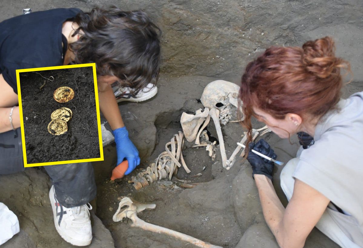 Skeletons and treasure unearthed in latest Pompeii excavation