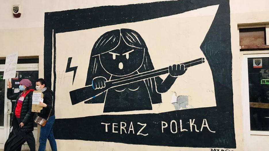 Zamalowany mural Jay Pop Artist