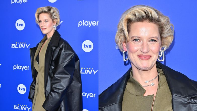 Aleksandra Domańska zaprezentowała nową fryzurę na ściance 