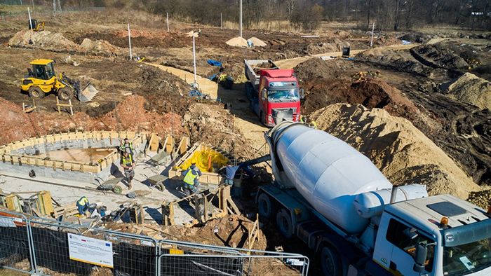 Sławków. Trwają prace przy budowie Parku Linealnego.