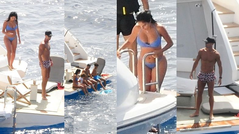Cristiano Ronaldo z rodziną na jachcie