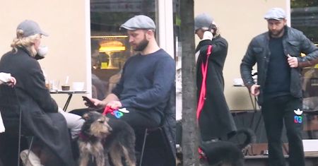 Znudzony Borys Szyc "walczy" o relacje rodzinne w kawiarni (WIDEO)