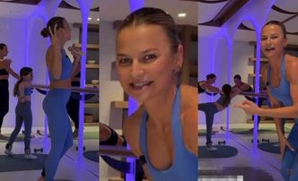 Dumna Anna Lewandowska relacjonuje morderczy trening z Klarą. 8-latka pójdzie w ślady mamy? (FOTO)