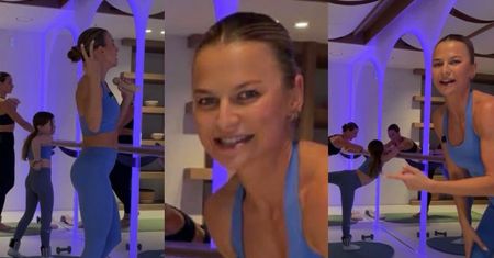 Dumna Anna Lewandowska relacjonuje morderczy trening z Klarą. 8-latka pójdzie w ślady mamy? (FOTO)