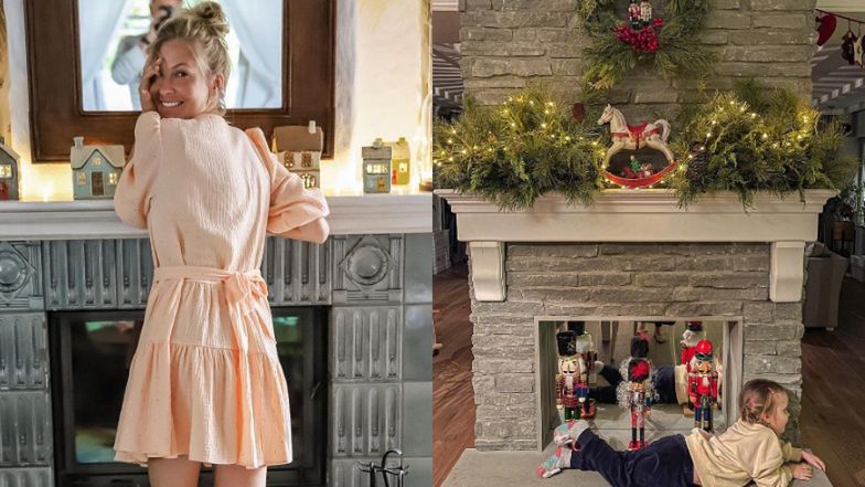 Kominek w domu Cezarego i Edyty Pazury