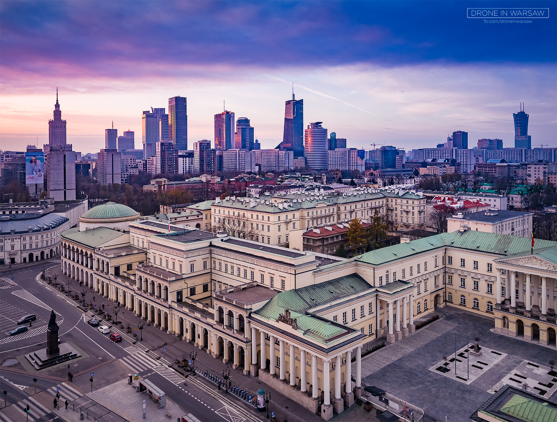Warszawa z lotu ptaka wygląda przepięknie. Poznajcie wizję Drone in Warsaw 13