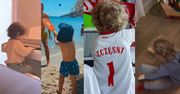 Liam Szczęsny kończy 3 lata. Przypominamy jego talenty: gra w tenisa, na pianinie, mówi po rosyjsku (ZDJĘCIA)
