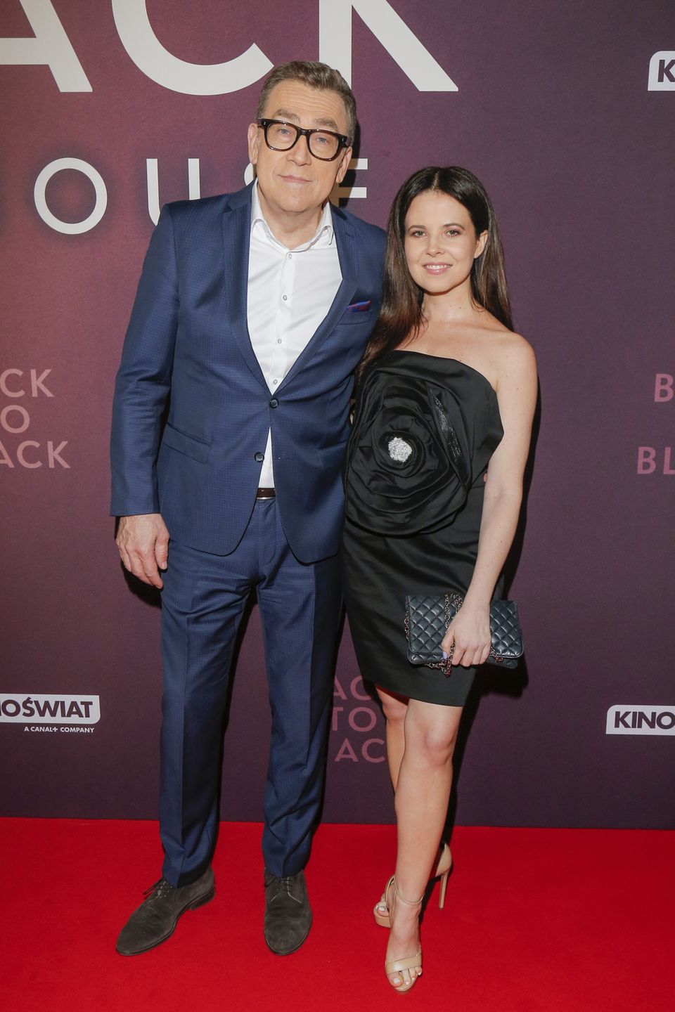 Paulina Koziejowska i Maciej Orłoś na premierze filmu "Back to Black. Historia Amy Winehouse"