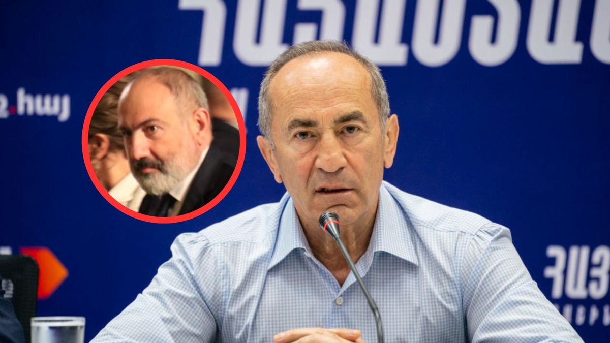 Nikol Paszynian (po lewej), Robert Koczarian (po prawej)