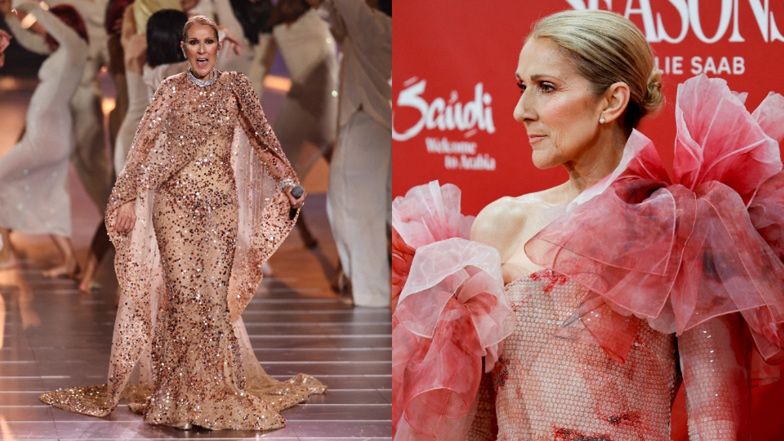 Celine Dion na pokazie Elie Saab