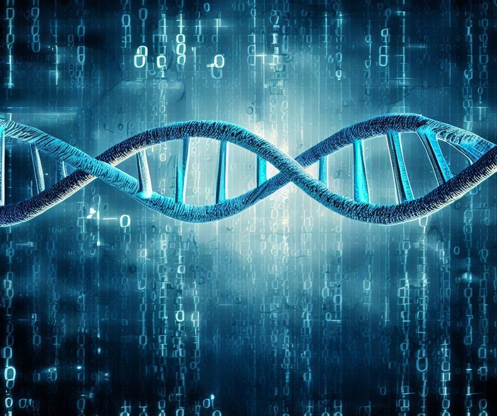 Wizualizacja łańcucha DNA