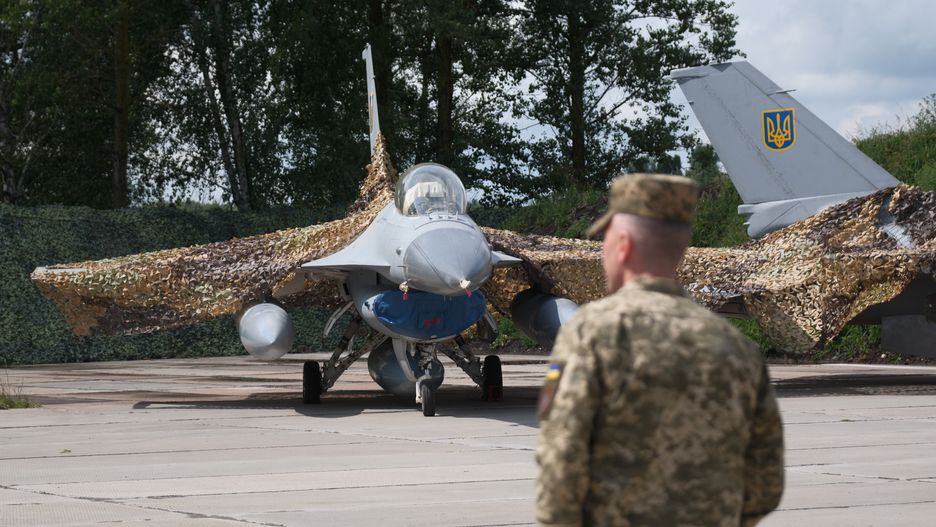 Myśliwce F-16 w Ukrainie - zdjęcie ilustracyjne