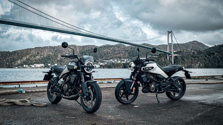Husqvarna Vitpilen 401 i Svartpilen 401