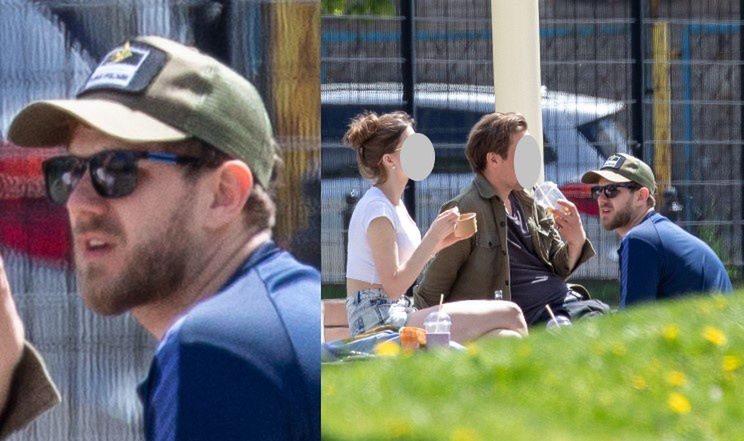 Antek Królikowski pali papierosa na spacerze z kochanką