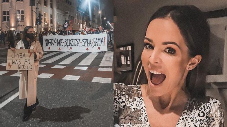 Anna Wendzikowska wsparła Strajk Kobiet