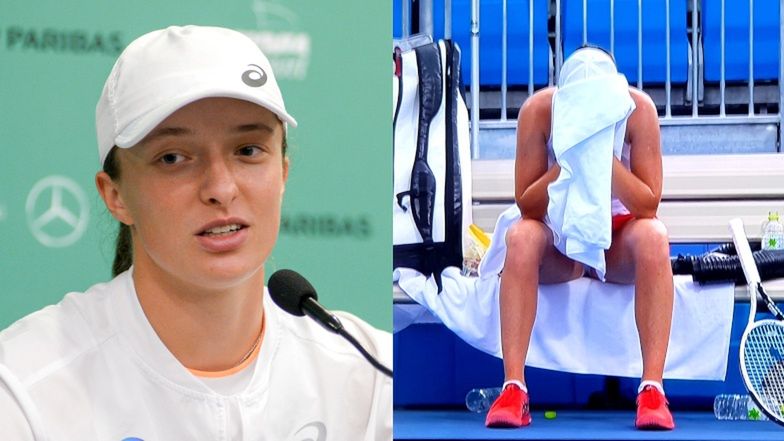 Iga Świątek rozpacza po przegranej na Igrzyskach Olimpijskich w Tokio 