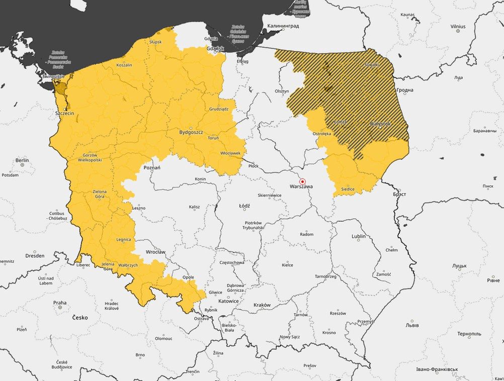 Ostrzeżenia IMGW na sobotę 17 czerwca