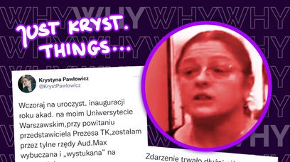 Krystyna Pawłowicz wybuczana przez studentów UW! "To osoby lewacko podobne"