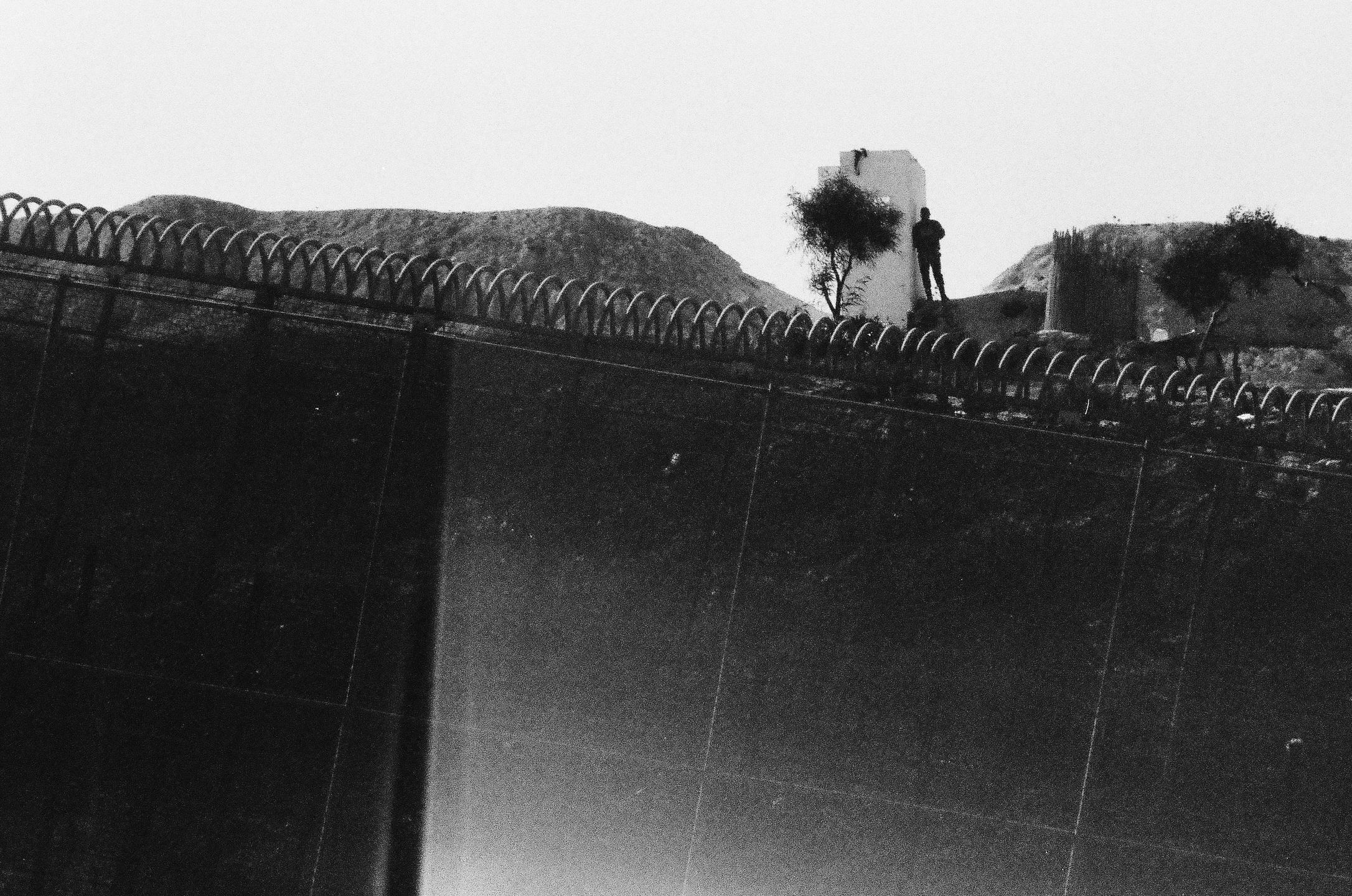 Melilla. Północna część granicy z Marokiem