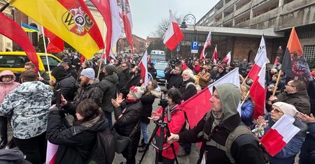 Protest w centrum Wrocławia. Nie chcą brygady z Ukrainy