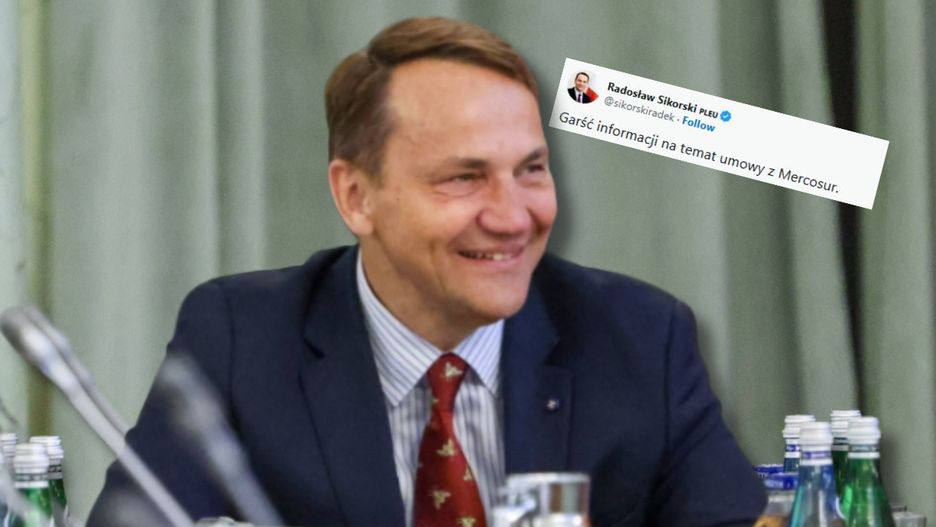 Radosław Sikorski podczas Rady Gabinetowej