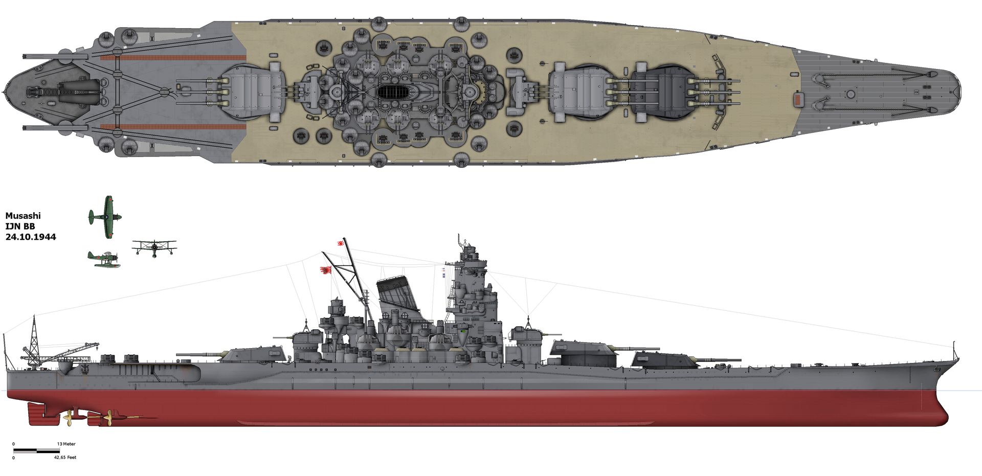 Musashi, największy pancernik świata. Zagłada ostatniej nadziei Japonii 5