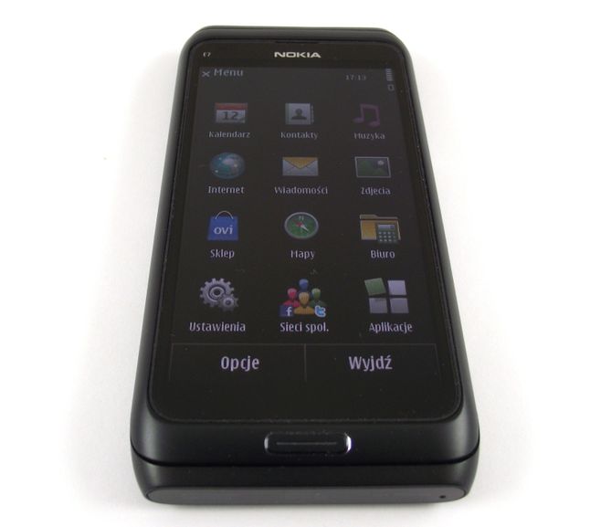Nokia E7 - menu