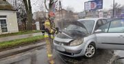 Lublin: Pojazd osobowy zapalił się na al. Spółdzielczości Pracy