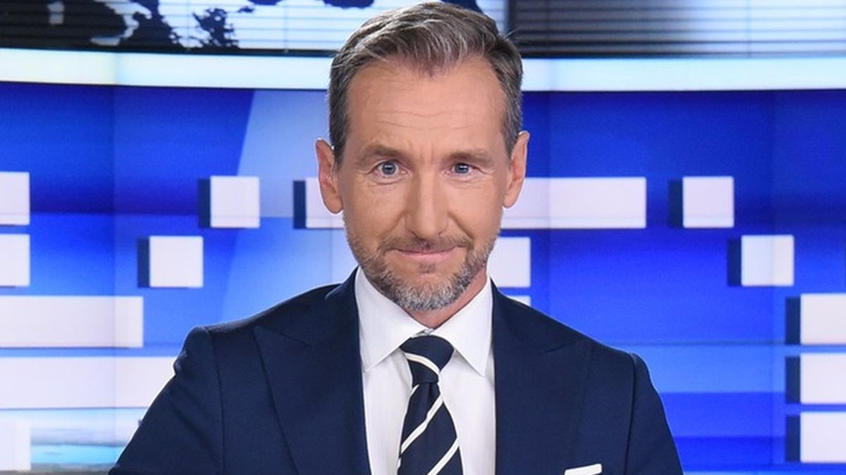 Piotr Kraśko w studiu "Faktów"